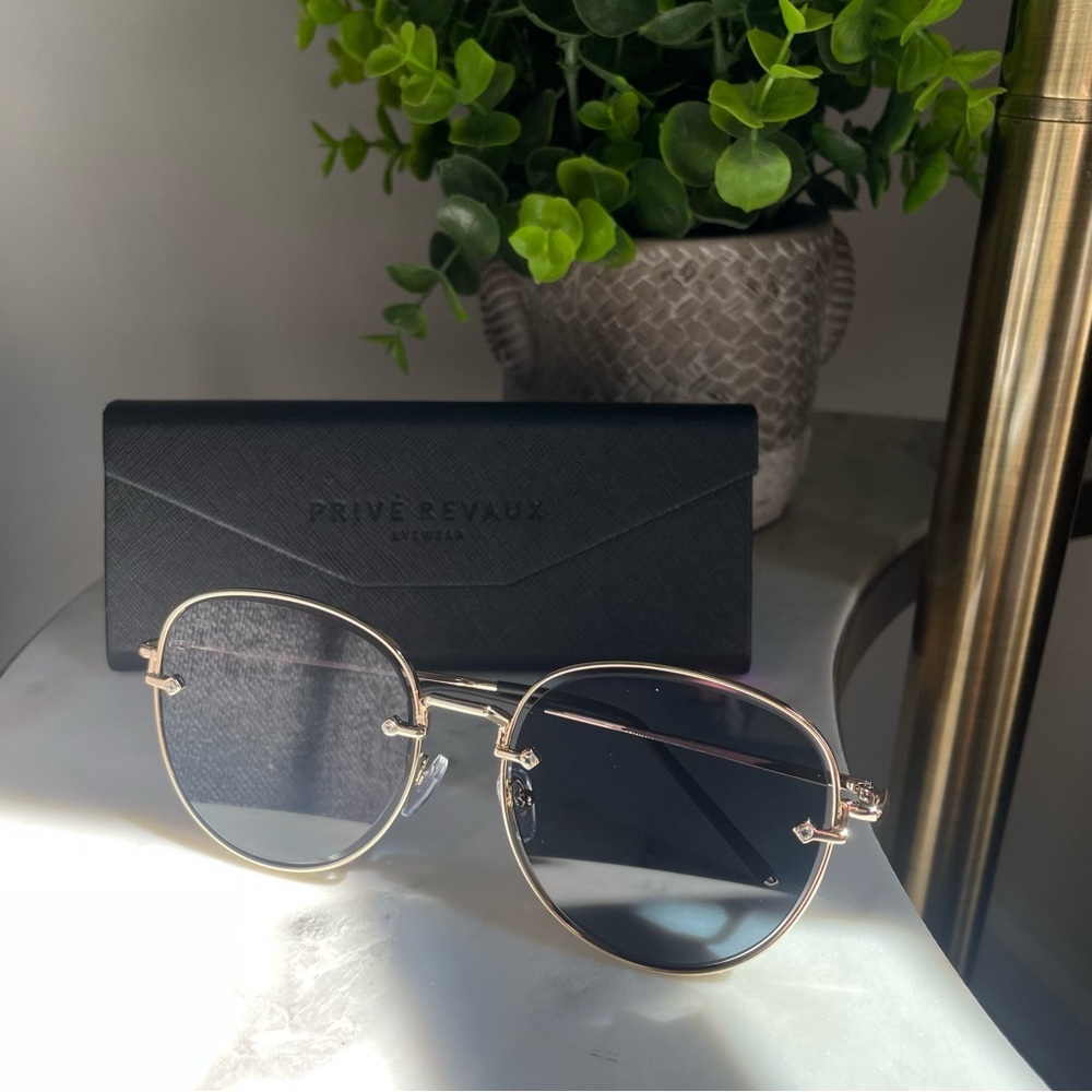 Brand New In Box Privé Revaux The Escobar Gold Sunglasses
